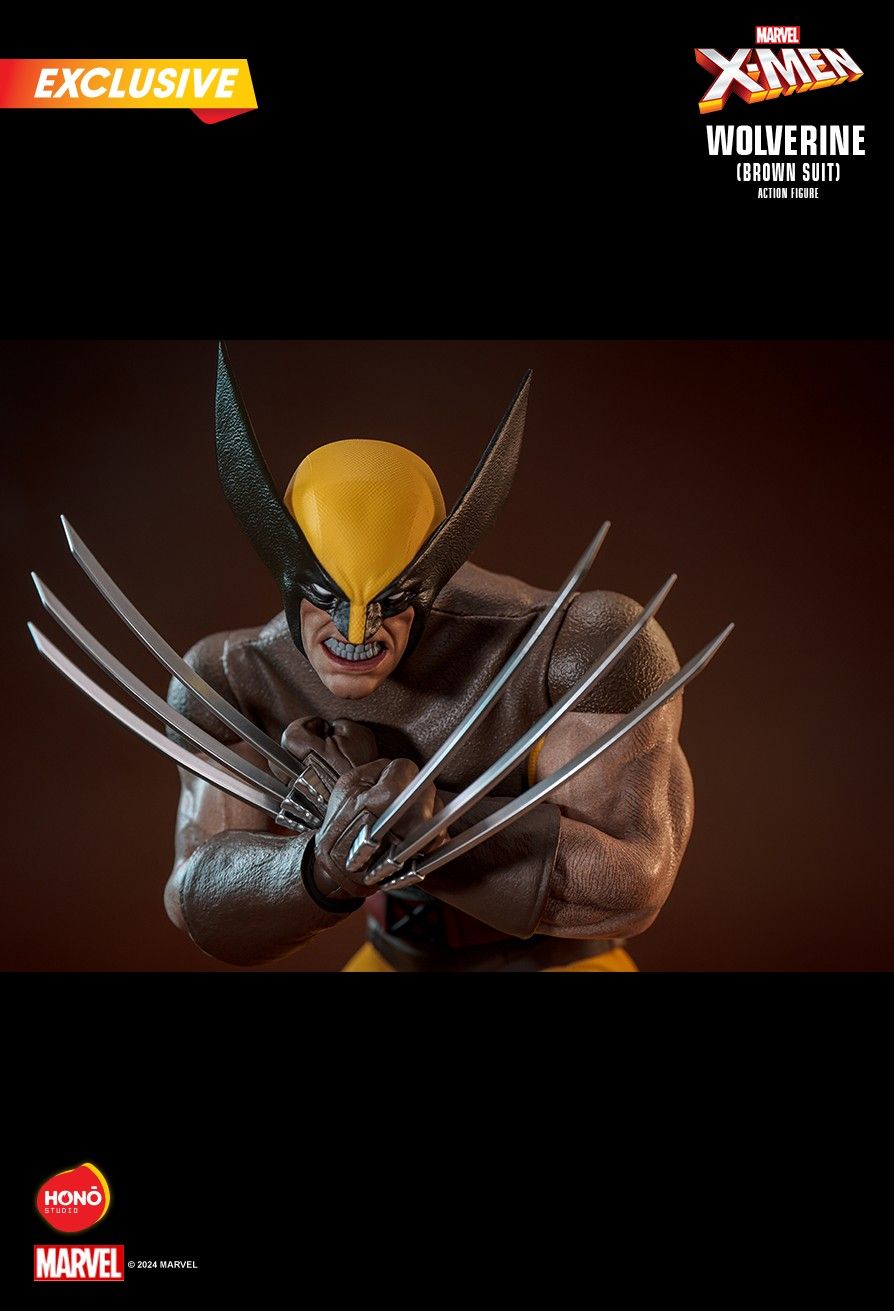 Honō Studio X-Men Wolverine (Brown Suit) Action Figure) 1:6 Scale Collectible Figure HS03