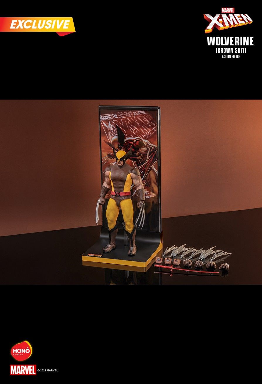 Honō Studio X-Men Wolverine (Brown Suit) Action Figure) 1:6 Scale Collectible Figure HS03