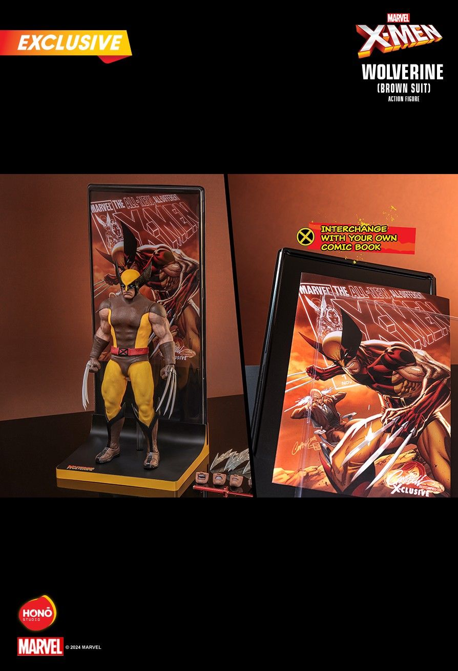 Honō Studio X-Men Wolverine (Brown Suit) Action Figure) 1:6 Scale Collectible Figure HS03