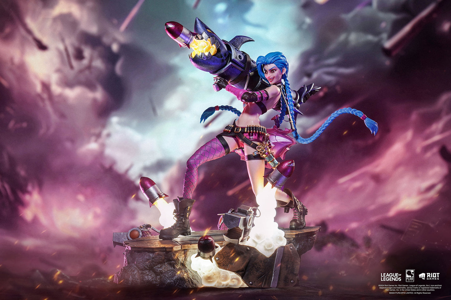 PureArts League Of Legends Jinx 1:6 Scale Collectible Statue