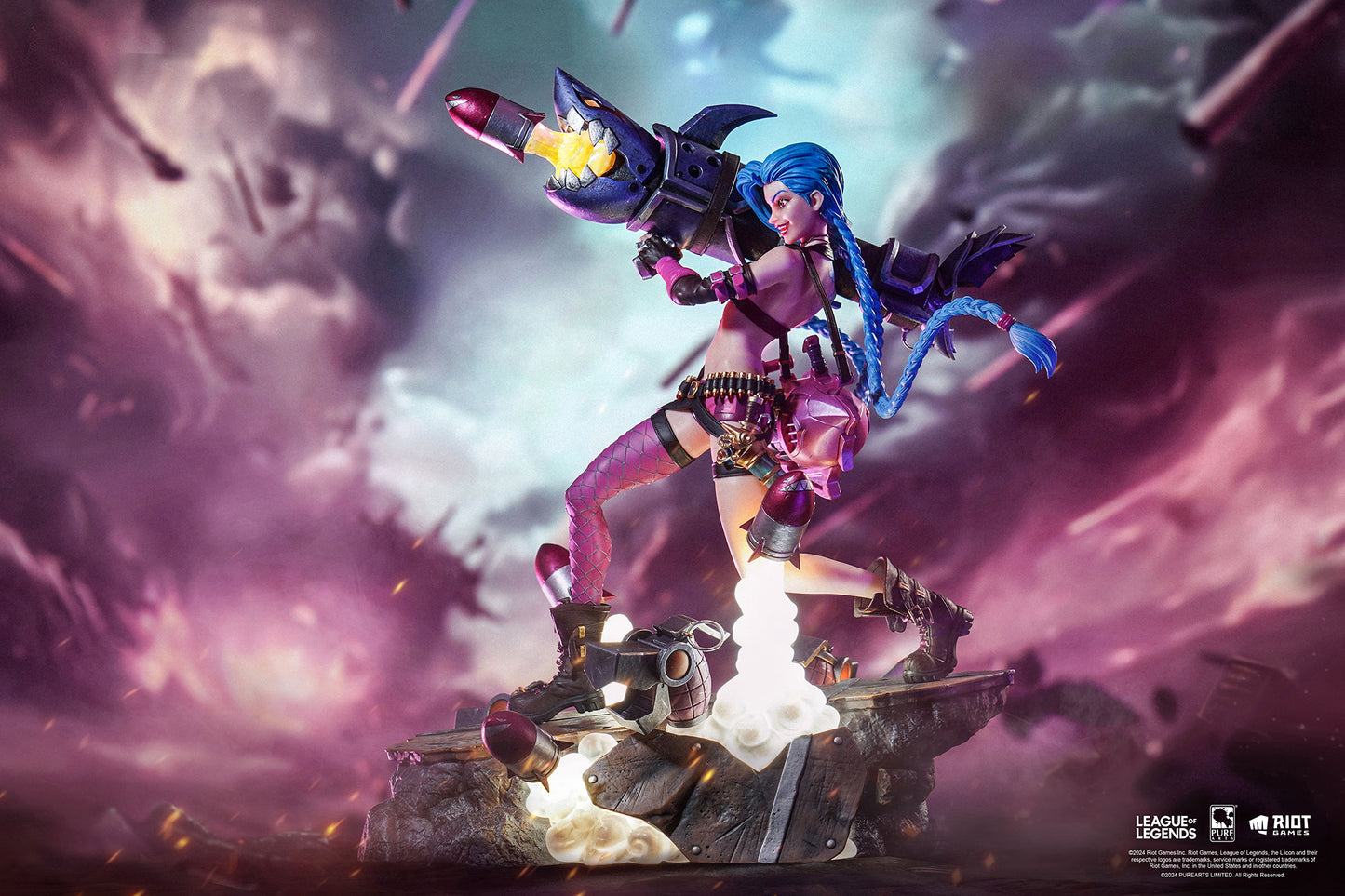 PureArts League Of Legends Jinx 1:6 Scale Collectible Statue