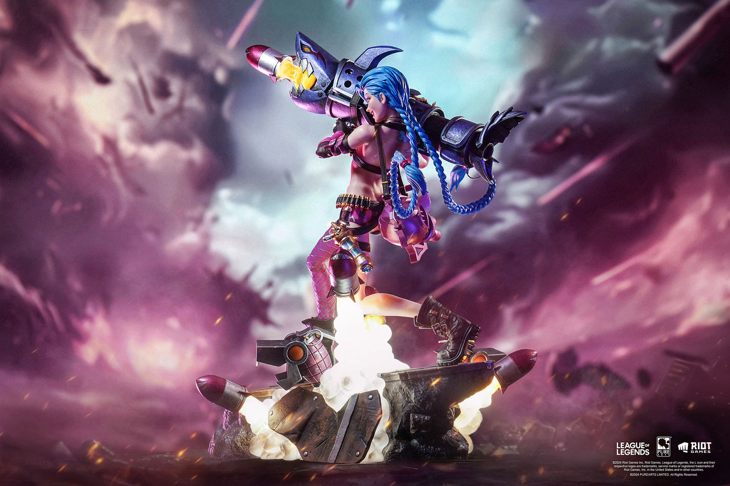 PureArts League Of Legends Jinx 1:6 Scale Collectible Statue