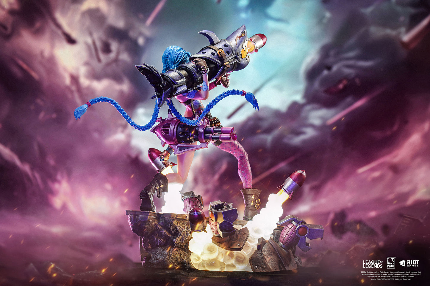 PureArts League Of Legends Jinx 1:6 Scale Collectible Statue