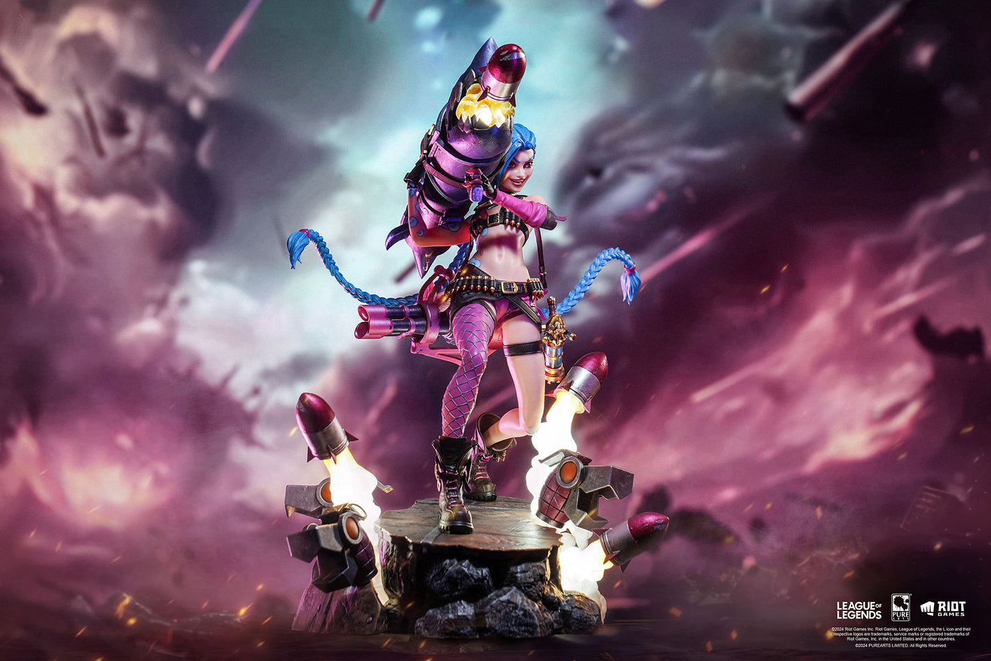 PureArts League Of Legends Jinx 1:6 Scale Collectible Statue