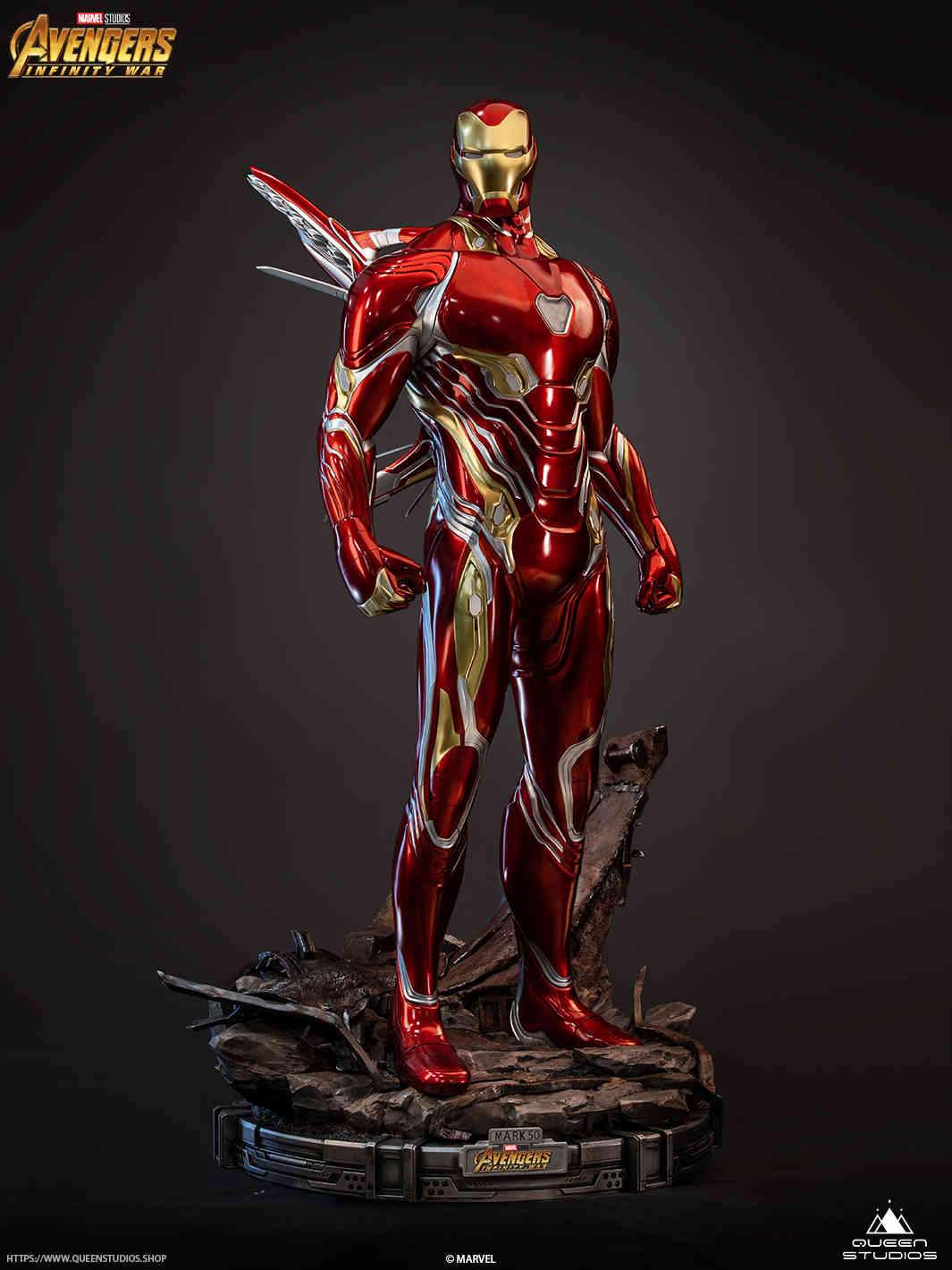 Queen Studios Iron Man Mark 50 1:2 Scale Statue