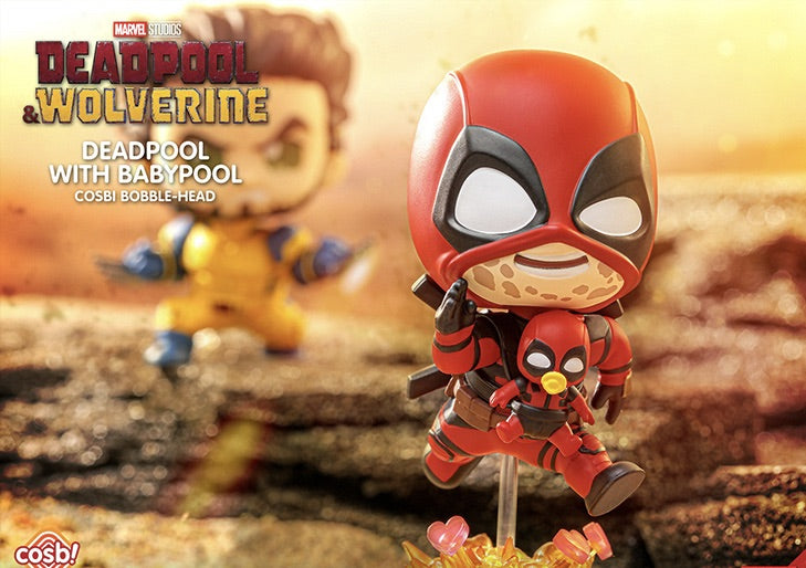 Hot Toys Deadpool &amp; Wolverine Cosbi Bobble-Head Collection CBX183