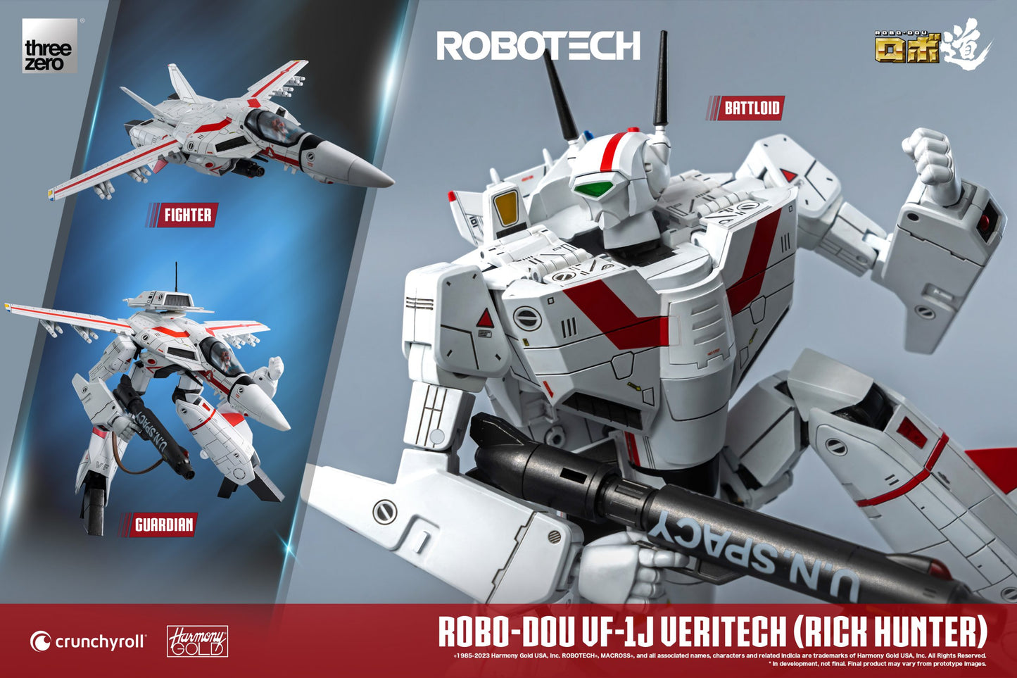 Threezero Robotech ROBO-DOU VF-1J Veritech (Rick Hunter)