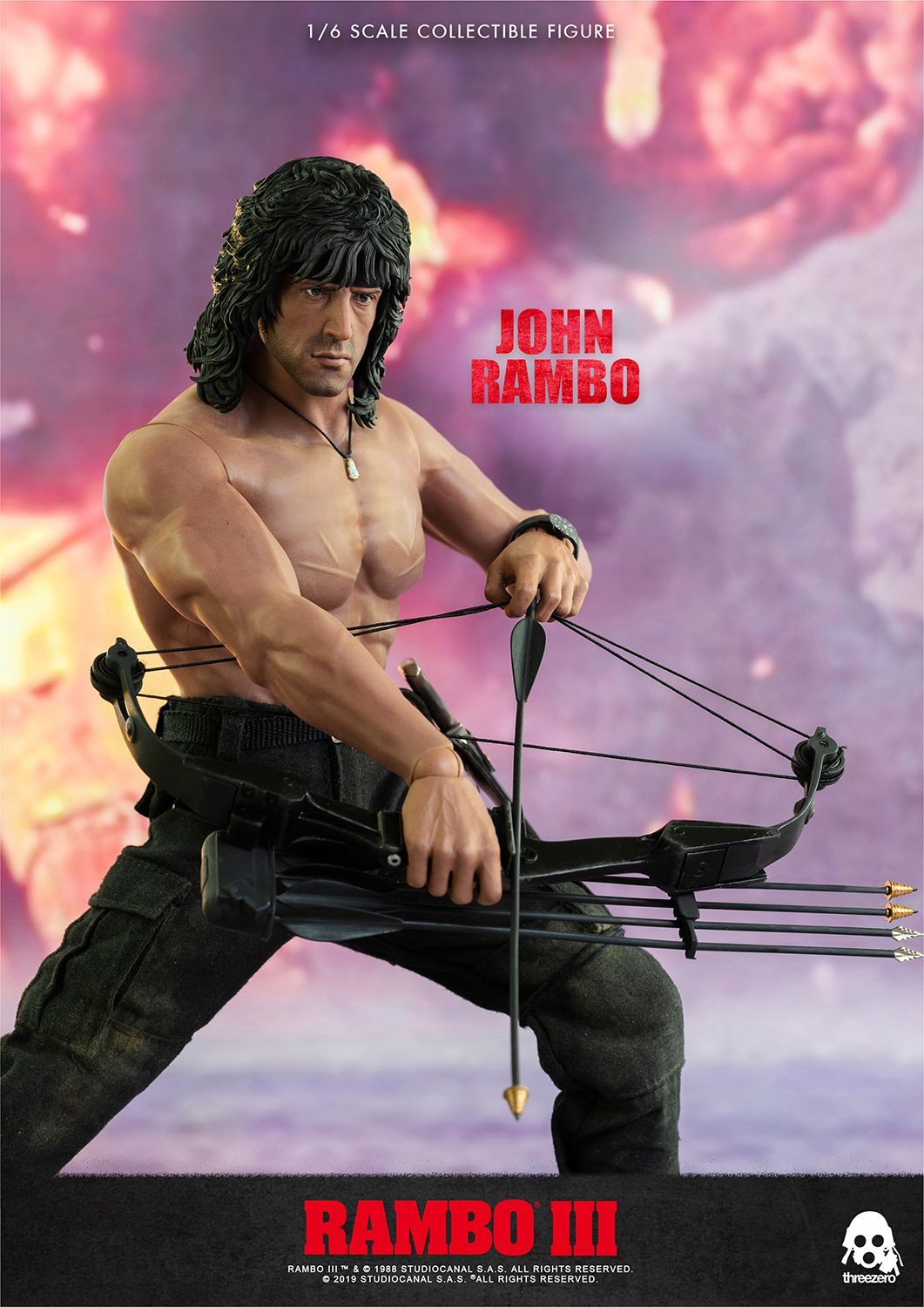 Threezero Rambo: First Blood Part II 1/6 John Rambo