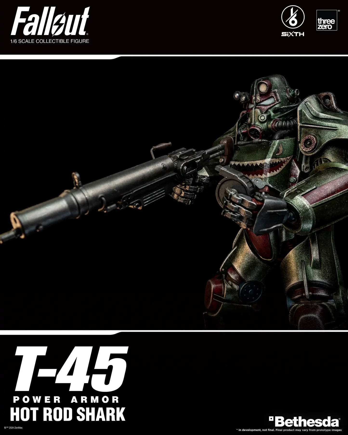 Threezero Fallout T-45 Hot Rod Shark Power Armor 1:6 Scale Collectible Figure 3Z0774