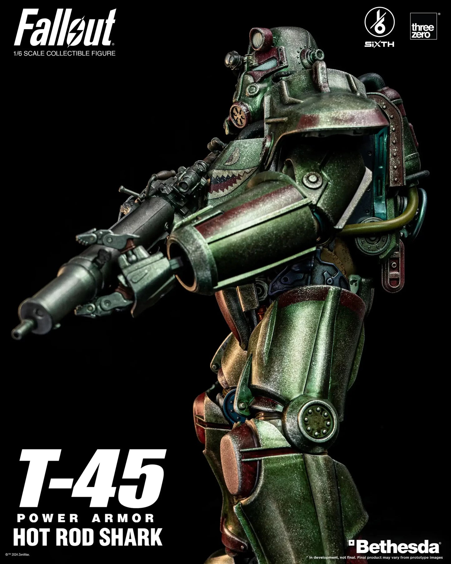 Threezero Fallout T-45 Hot Rod Shark Power Armor 1:6 Scale Collectible Figure 3Z0774