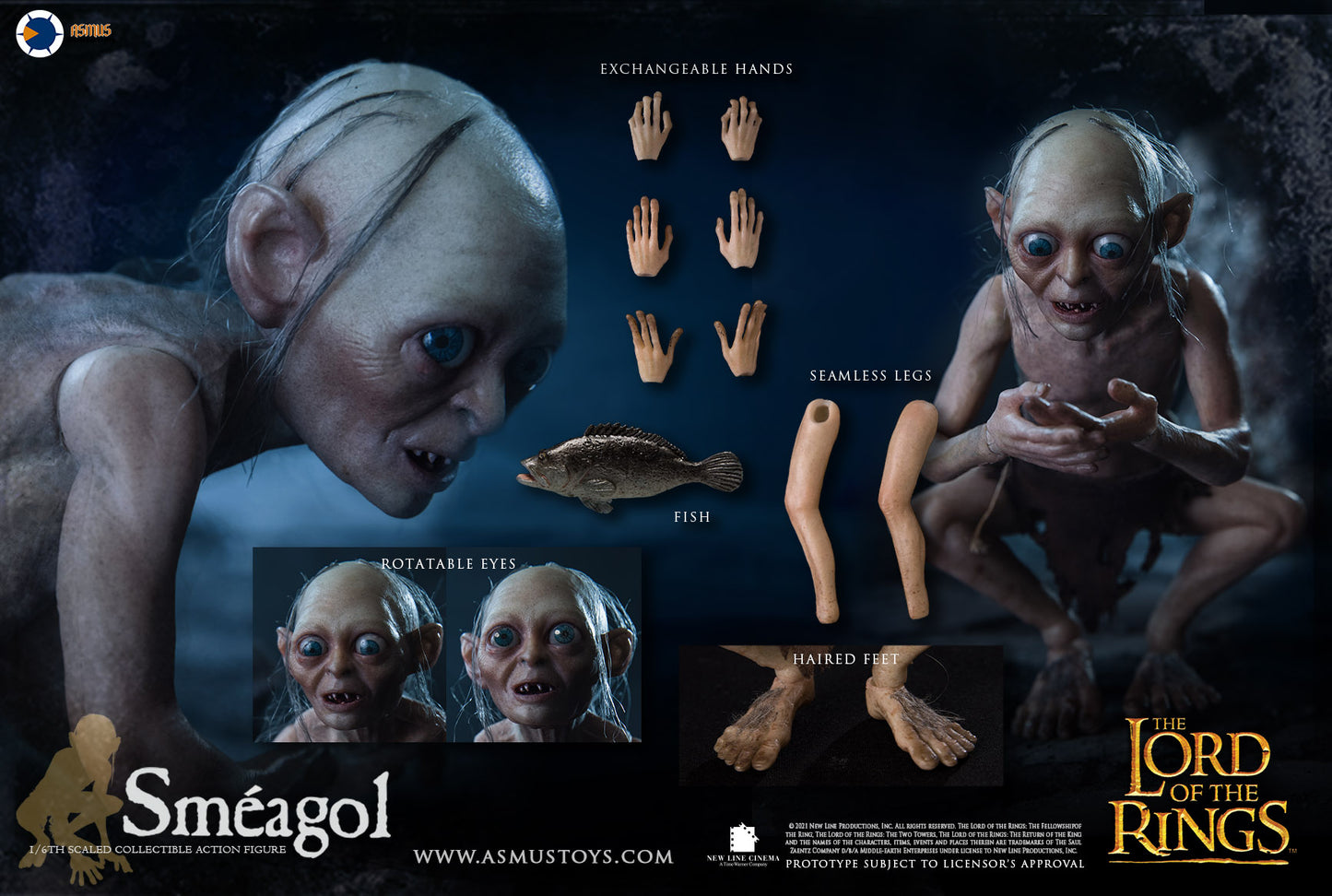 Asmus Toys Gollum 1:6 Scale Action Figure