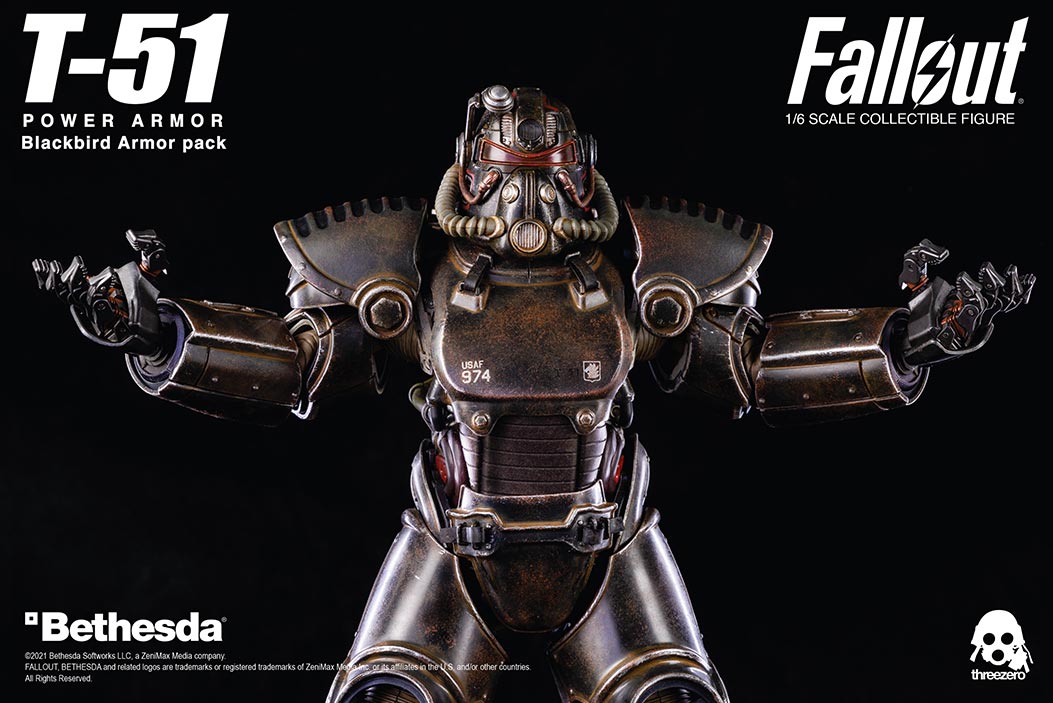 Threezero Fallout – 1:6 Scale T-51 Blackbird Armor Pack