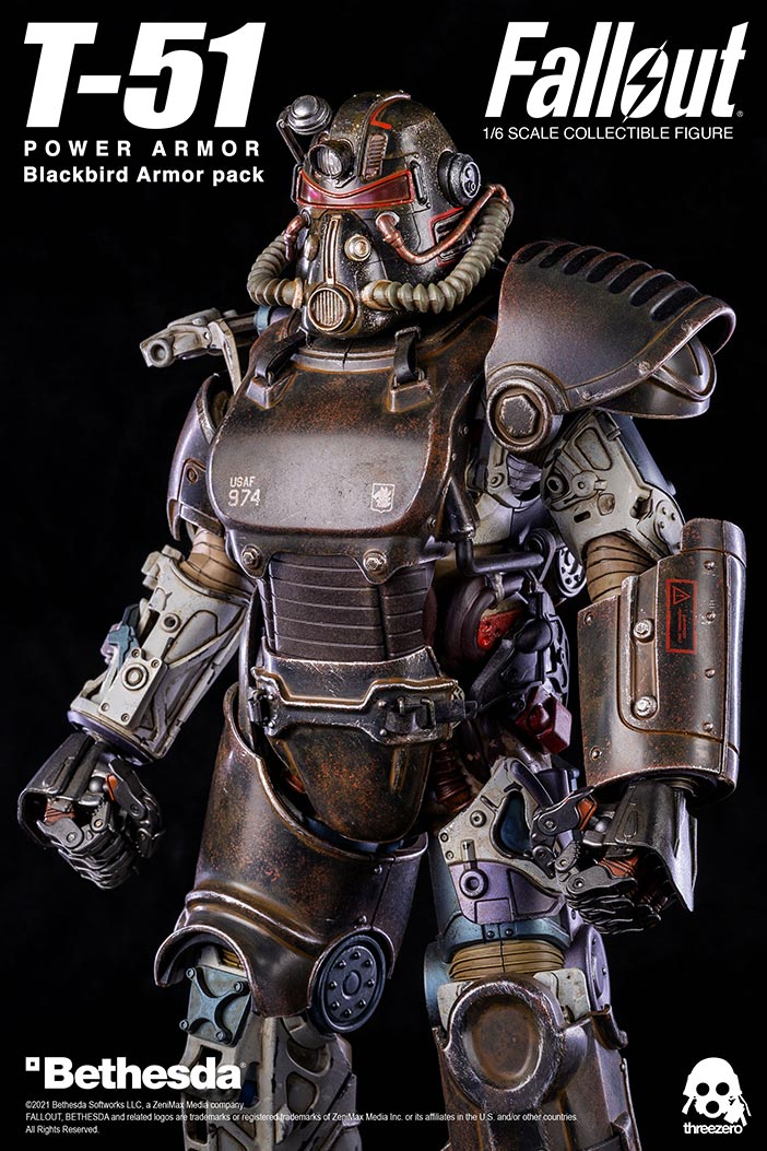 Threezero Fallout – 1:6 Scale T-51 Blackbird Armor Pack