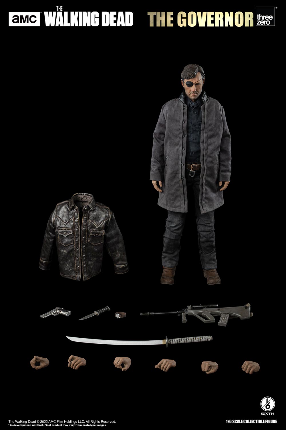 Threezero The Walking Dead: The Governor 1:6 Scale Collectible Figure