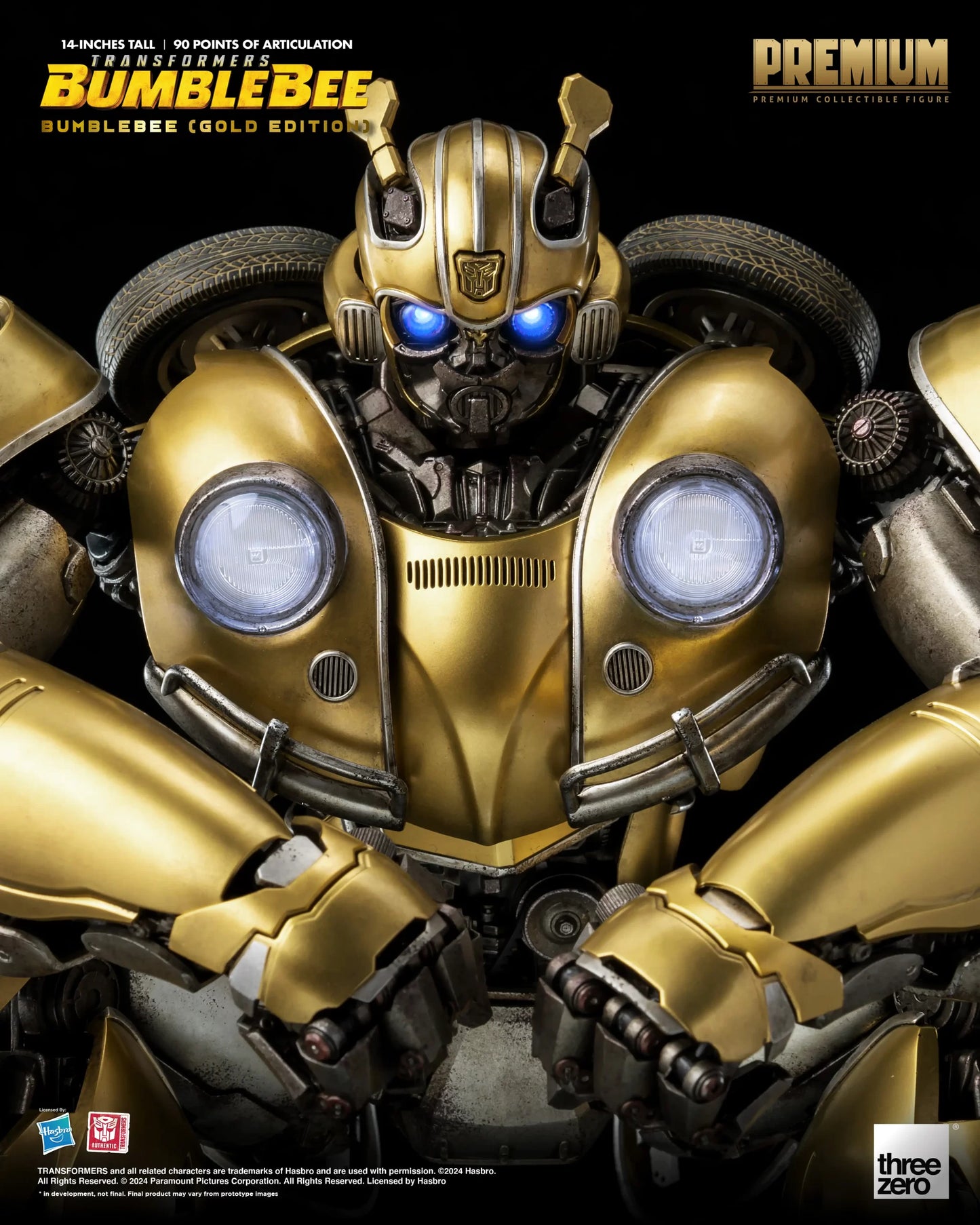 Threezero Transformers: Bumblebee PREMIUM Bumblebee (Gold Edition)