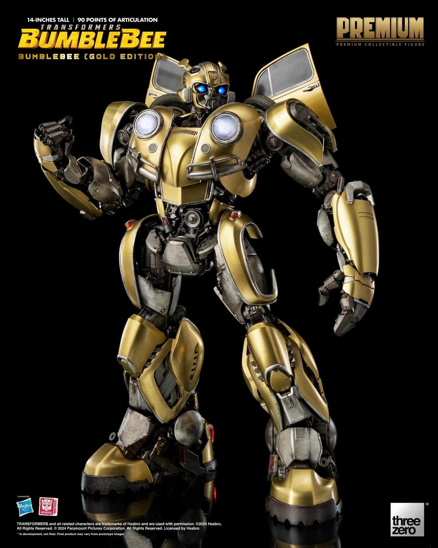 Threezero Transformers: Bumblebee PREMIUM Bumblebee (Gold Edition)