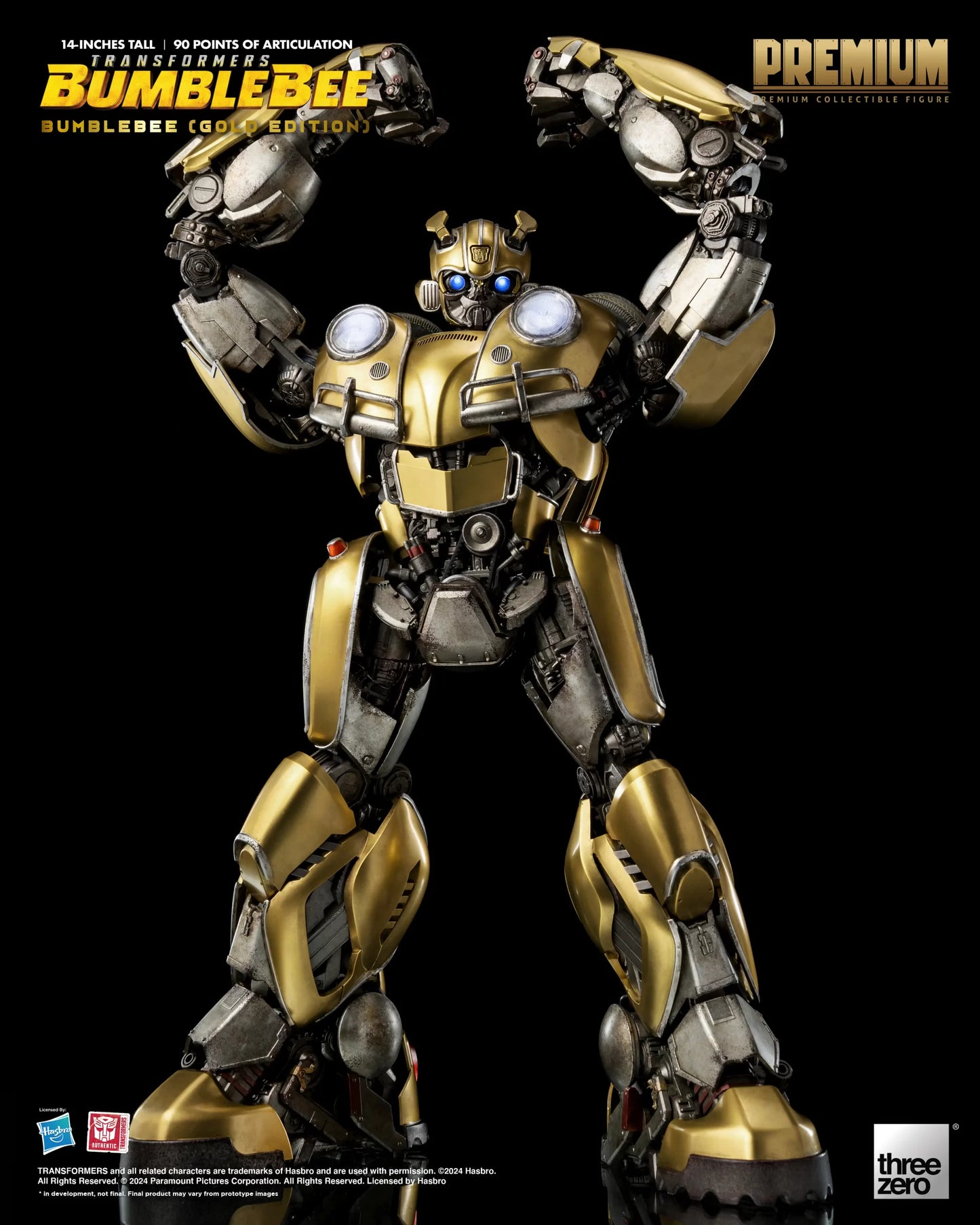 Threezero Transformers: Bumblebee PREMIUM Bumblebee (Gold Edition)