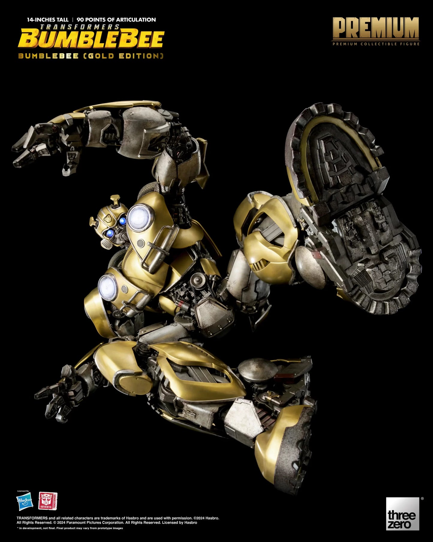 Threezero Transformers: Bumblebee PREMIUM Bumblebee (Gold Edition)