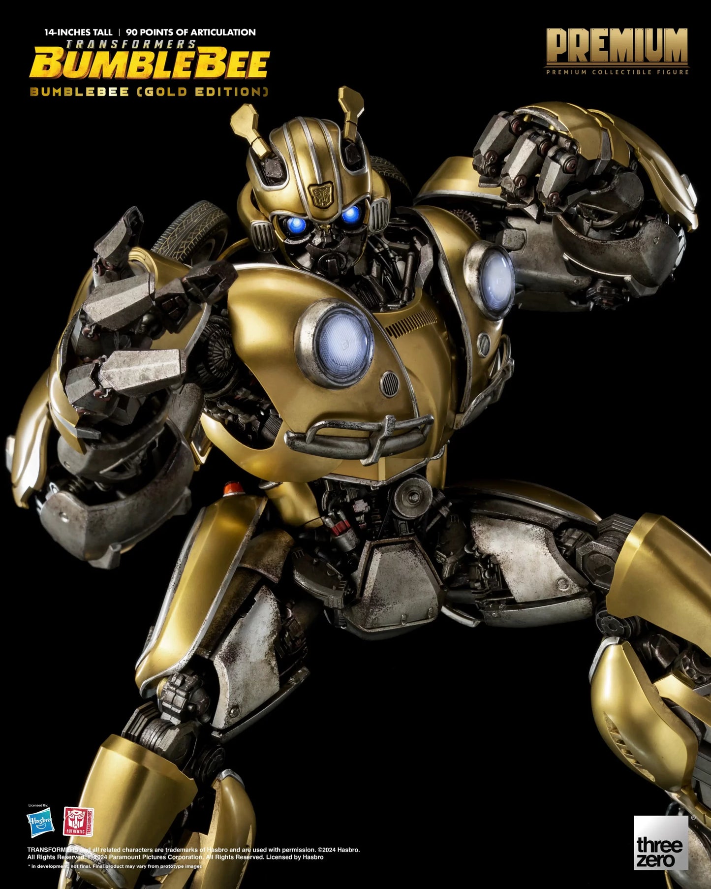 Threezero Transformers: Bumblebee PREMIUM Bumblebee (Gold Edition)