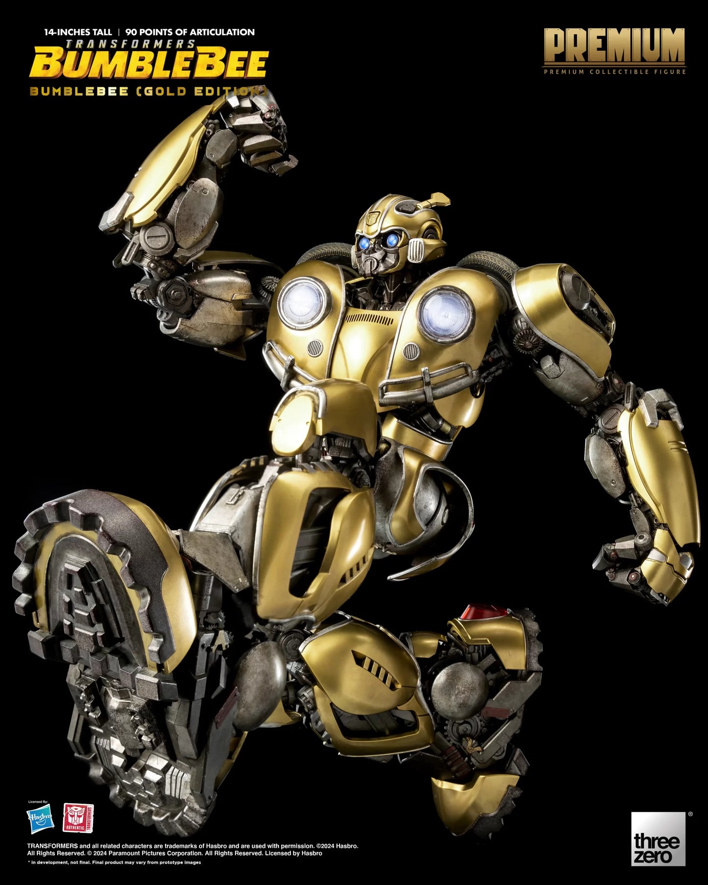 Threezero Transformers: Bumblebee PREMIUM Bumblebee (Gold Edition)