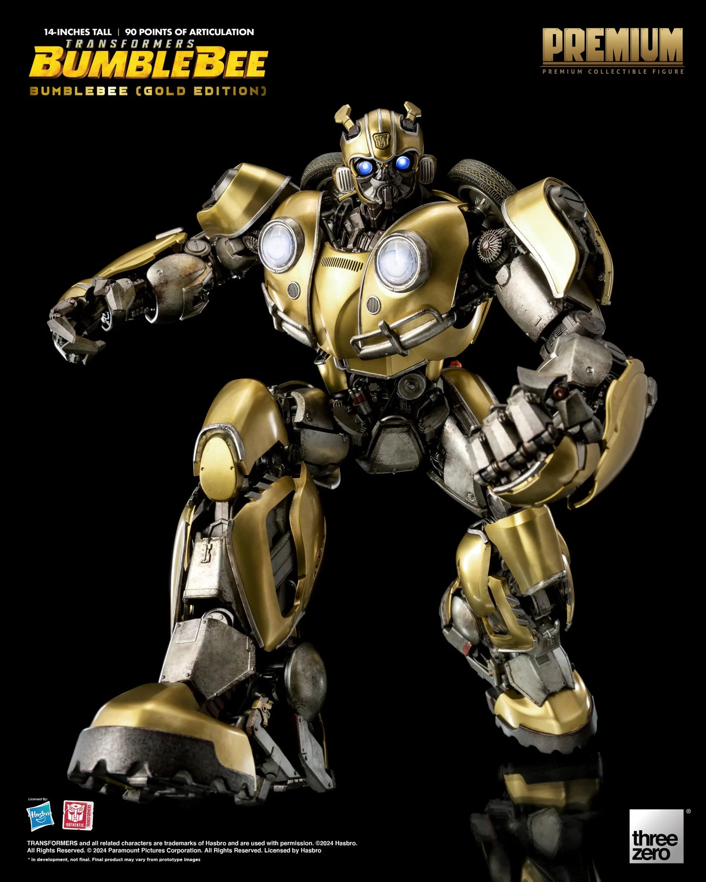 Threezero Transformers: Bumblebee PREMIUM Bumblebee (Gold Edition)