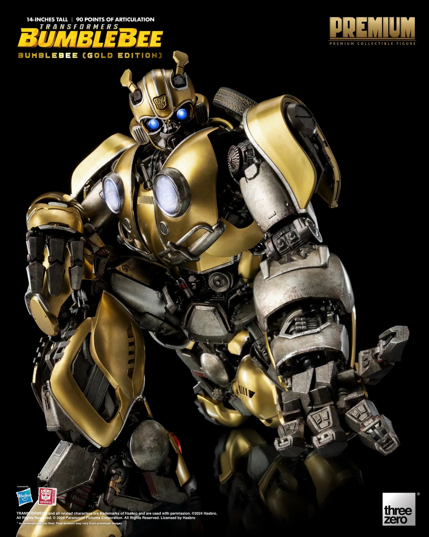 Threezero Transformers: Bumblebee PREMIUM Bumblebee (Gold Edition)