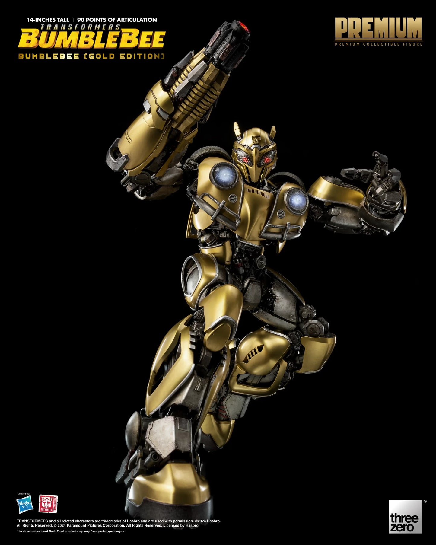 Threezero Transformers: Bumblebee PREMIUM Bumblebee (Gold Edition)