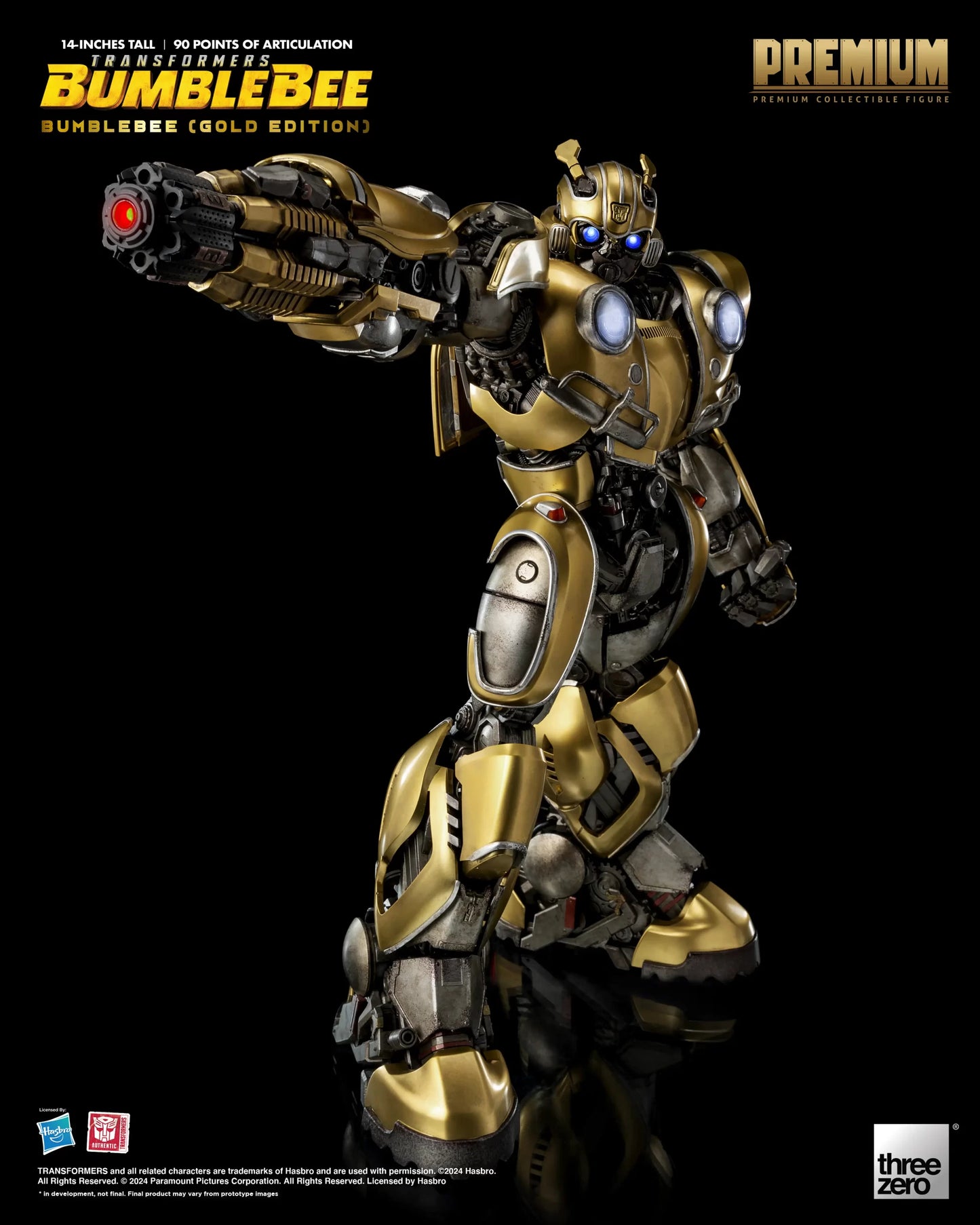 Threezero Transformers: Bumblebee PREMIUM Bumblebee (Gold Edition)