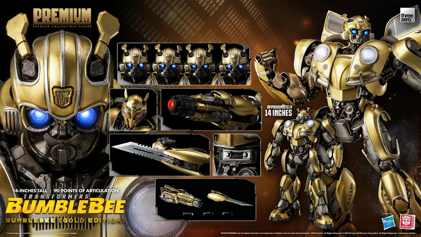 Threezero Transformers: Bumblebee PREMIUM Bumblebee (Gold Edition)