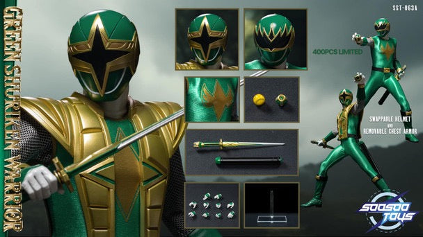 Soosootoys Sst063a 1/6 Green Shuriken Warrior