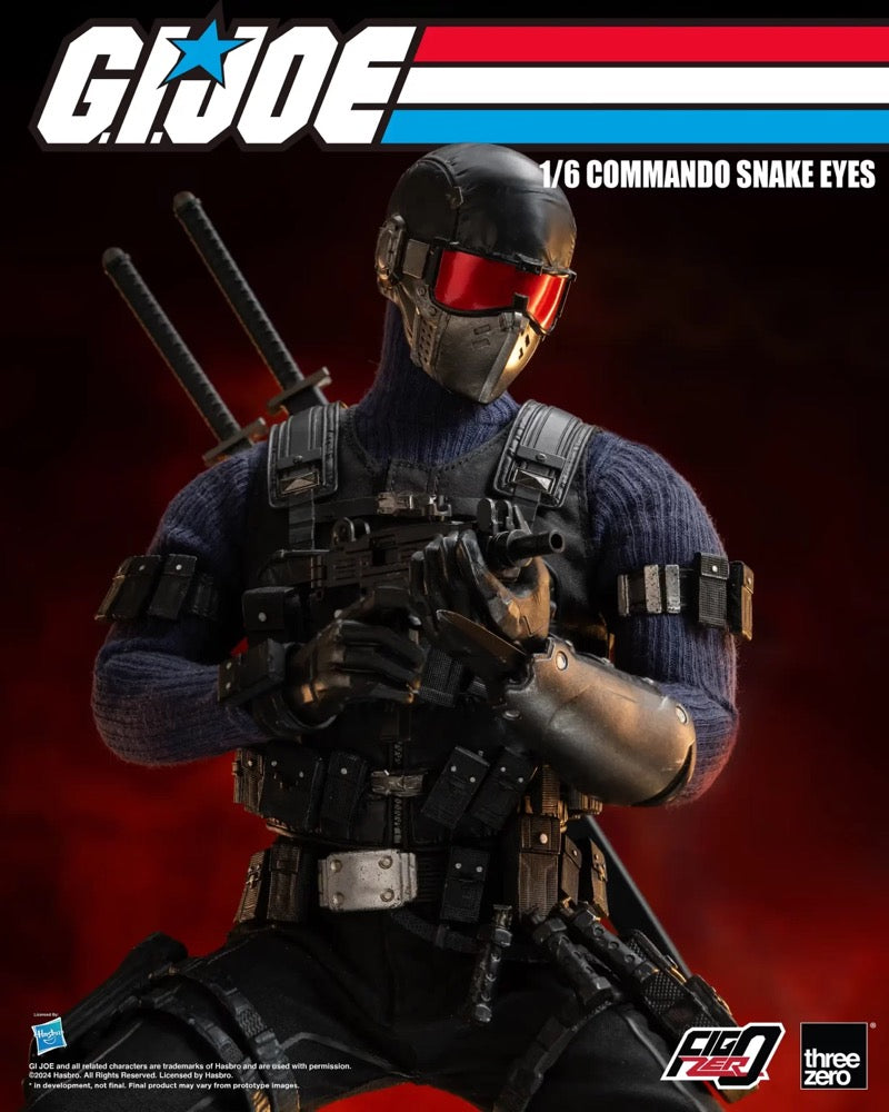 Threezero G.I. Joe FigZero Commando Snake Eyes 1:6 Scale Collectible Figure