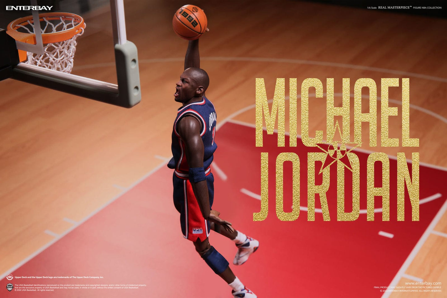 Enterbay 1/6 Real Masterpiece Collection: Michael Jordan Barcelona ’92 Limited Edition Action Figure