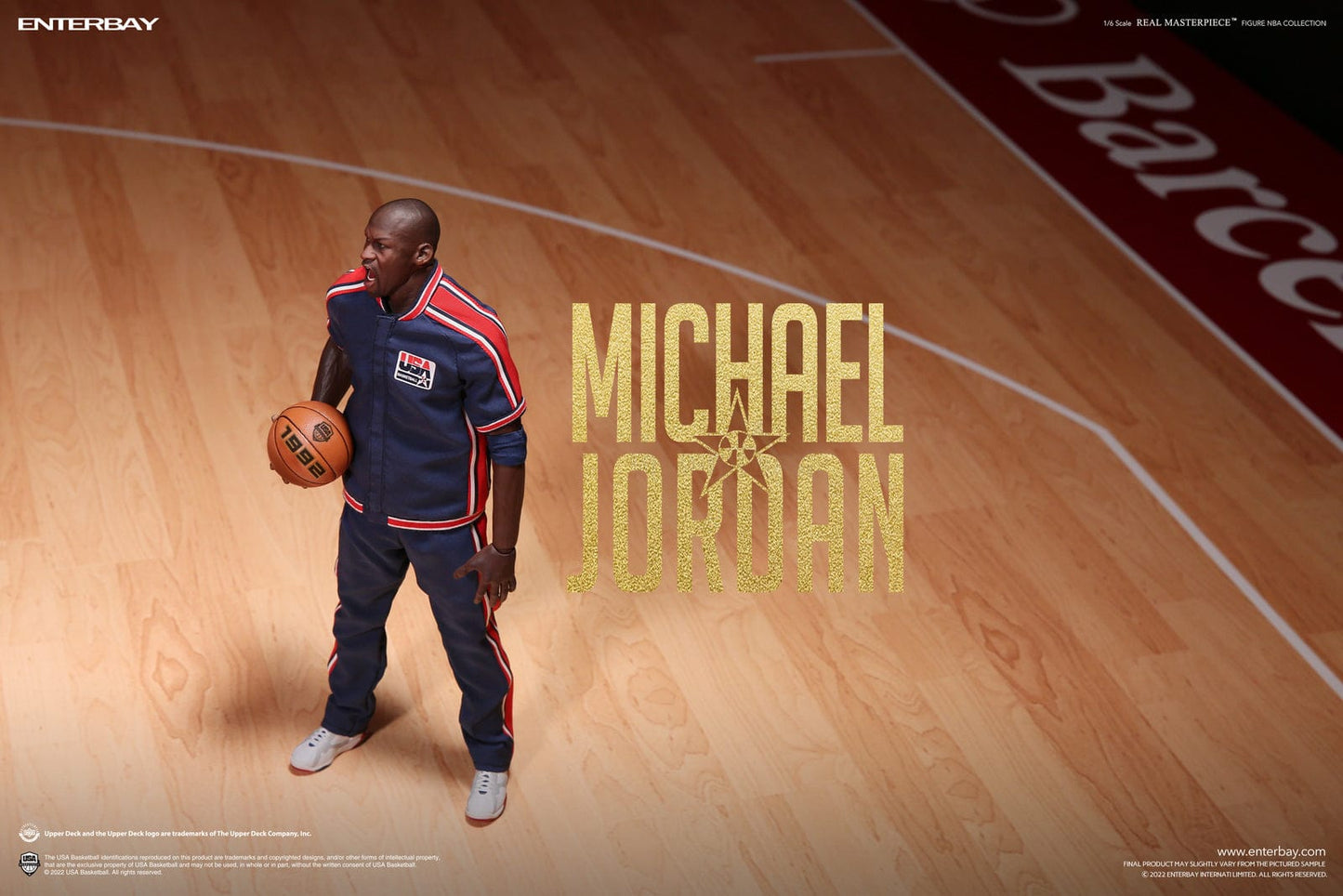 Enterbay 1/6 Real Masterpiece Collection: Michael Jordan Barcelona ’92 Limited Edition Action Figure