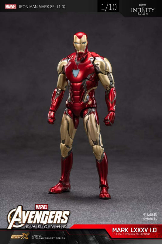 ZD Toys Avengers: Endgame – Iron Man Mark LXXXV 1:10 Scale Collectible Figure (No Light Up Function)