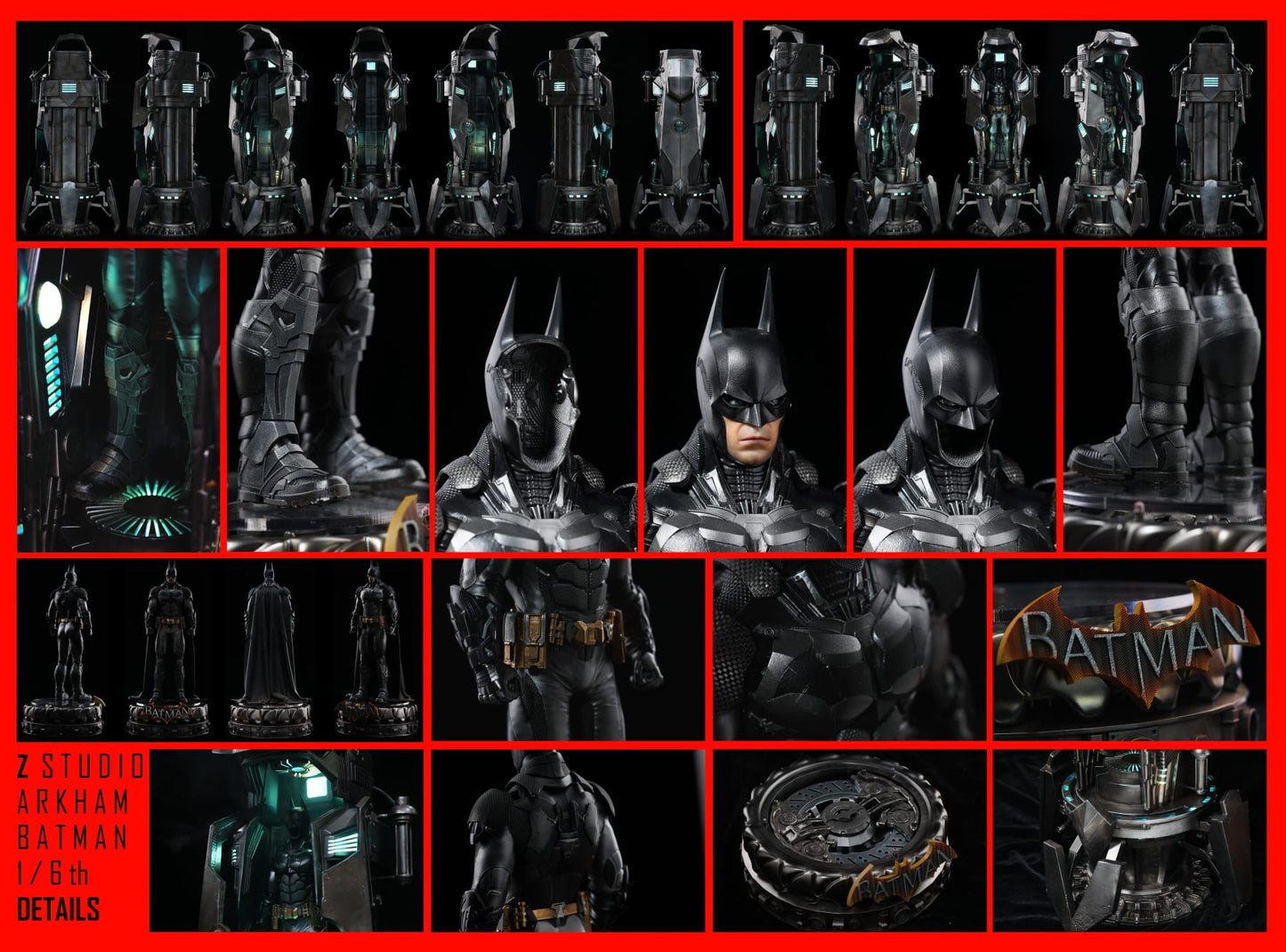 Z Studio Arkham Batman Suit 1:6 Scale Chamber