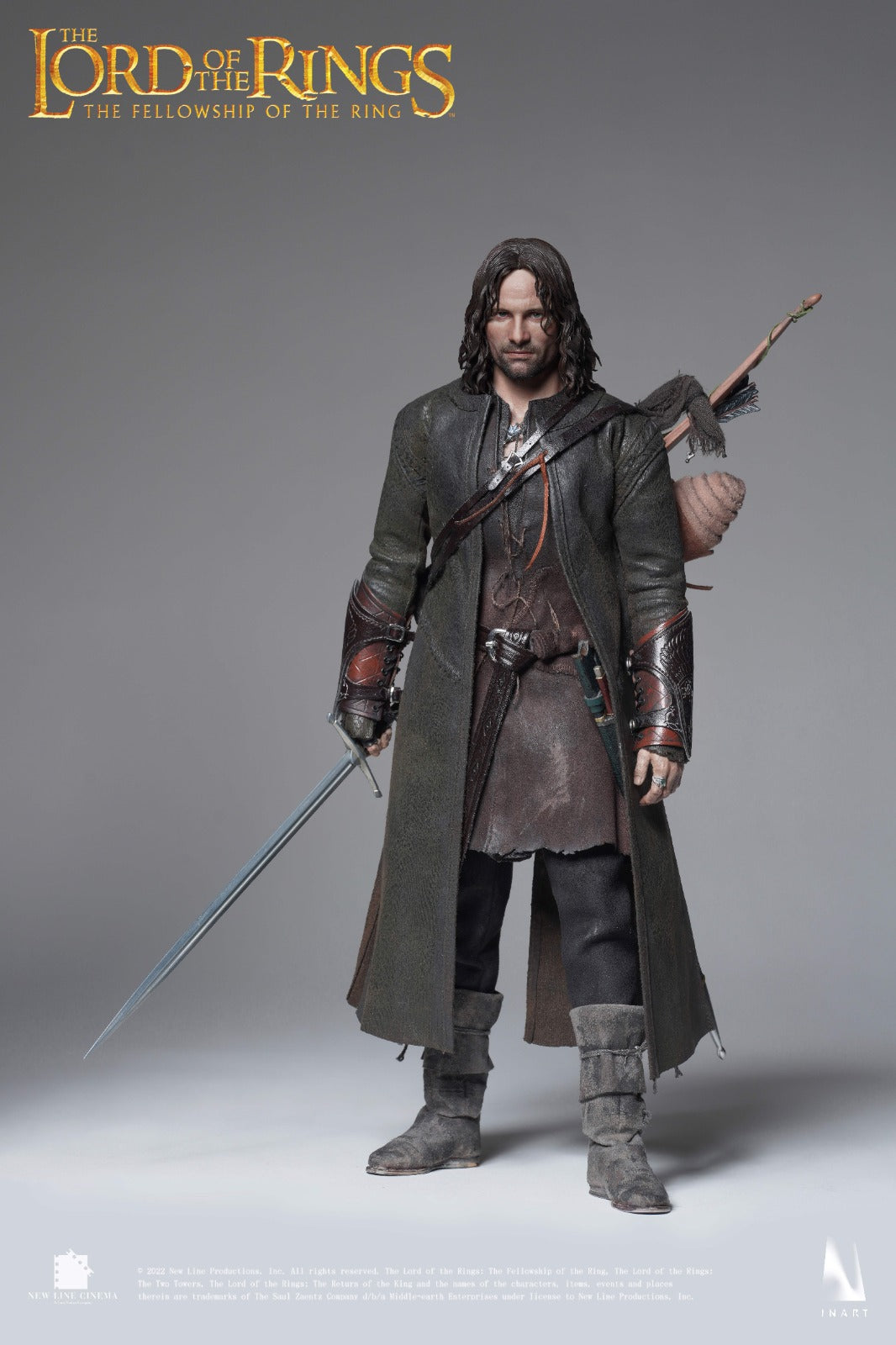 InArt The Lord Of The Rings The Fellowship Of The Ring – Aragorn 1/6th Scale Collectible Figure (Standard Version)(Sculpted Hair)