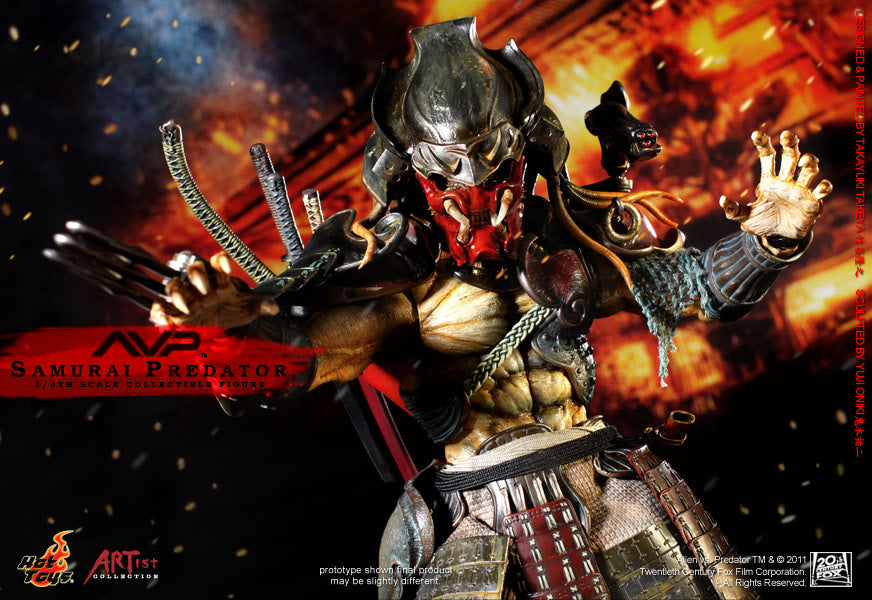 Hot Toys Alien vs. Predator - Samurai Predator With Diorama Base AC01