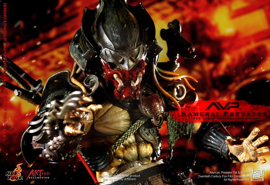 Hot Toys Alien vs. Predator - Samurai Predator With Diorama Base AC01