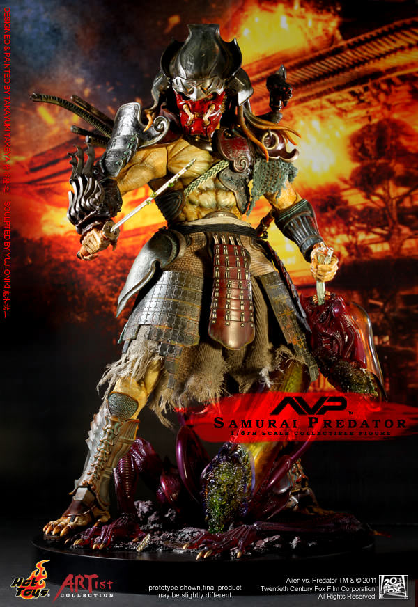 Hot Toys Alien vs. Predator - Samurai Predator With Diorama Base AC01