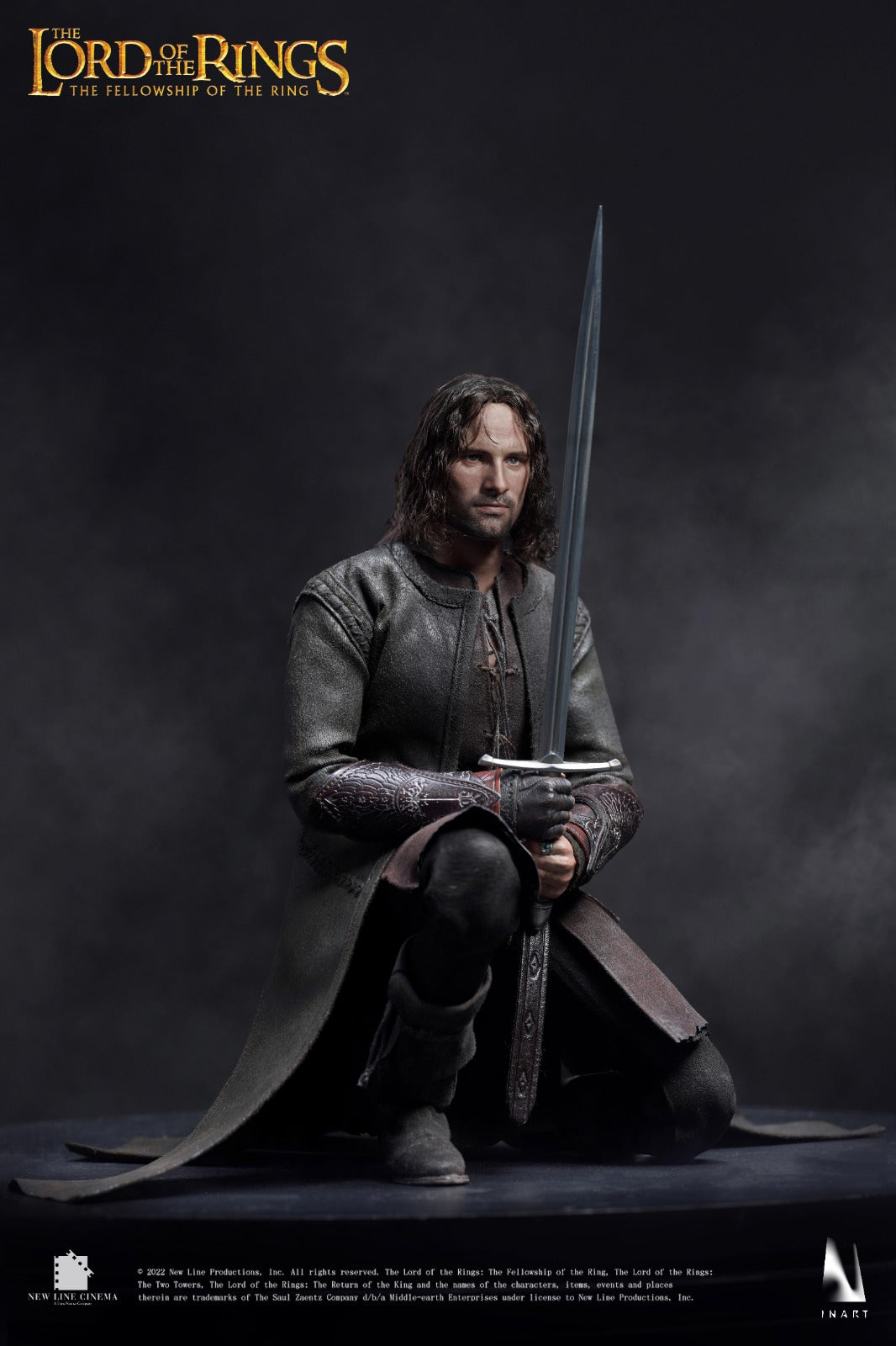 InArt The Lord Of The Rings The Fellowship Of The Ring – Aragorn 1/6th Scale Collectible Figure (Premium Version)(Rooted Hair)