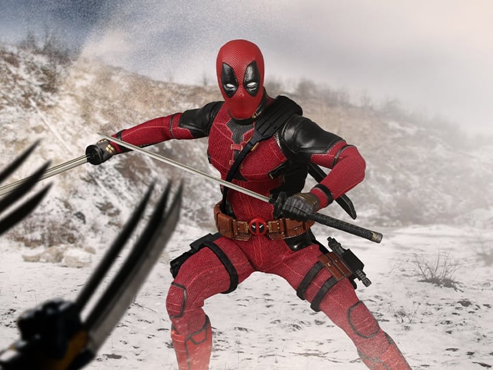 Mezco Toyz Deadpool &amp; Wolverine One: Deadpool (Deluxe Edition)1:12 Scale Collectible Figure 76213