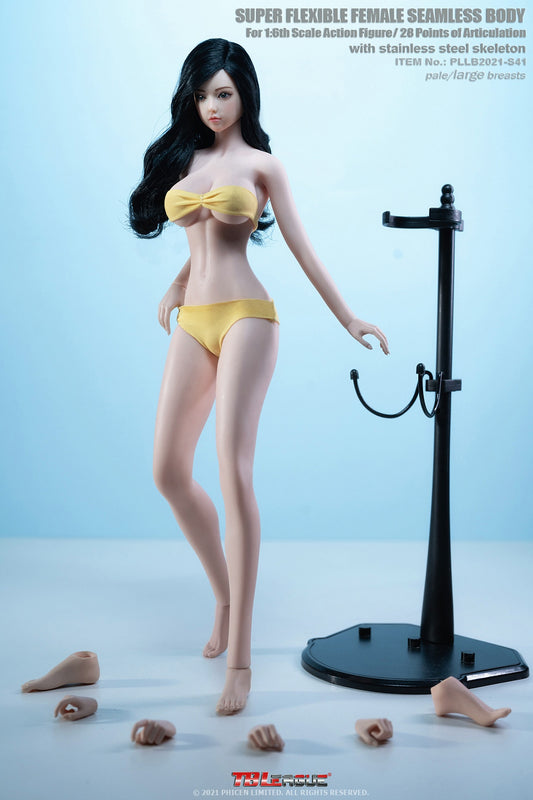 TBLeague 1:6 Scale Female Seamless Bodies Tall And Slender Type (With Head Sculpt)