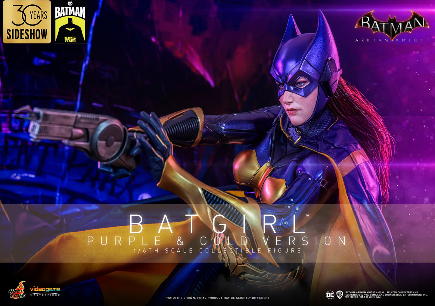 Hot Toys Batman: Arkham Knight - Batgirl (Purple and Gold Version) 1:6 Scale Collectible Figure VGM65