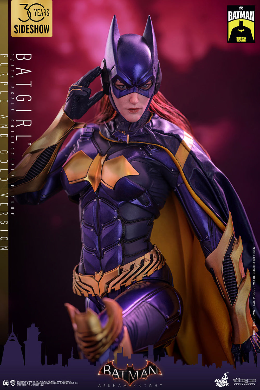 Hot Toys Batman: Arkham Knight - Batgirl (Purple and Gold Version) 1:6 Scale Collectible Figure VGM65