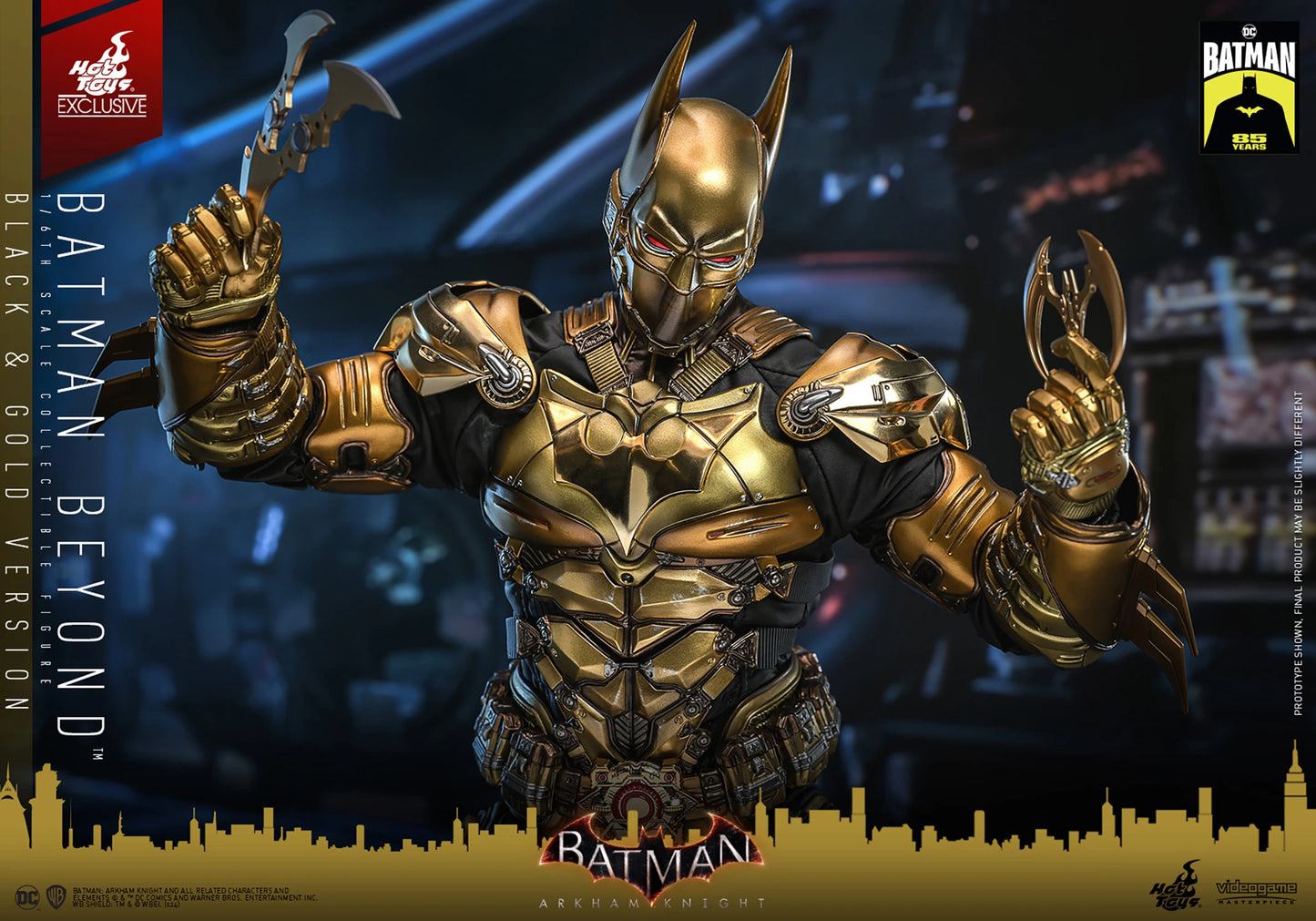 Hot Toys Batman: Arkham Knight - Batman Beyond (Black & Gold Version) 1:6 Scale Collectible Figure VGM64