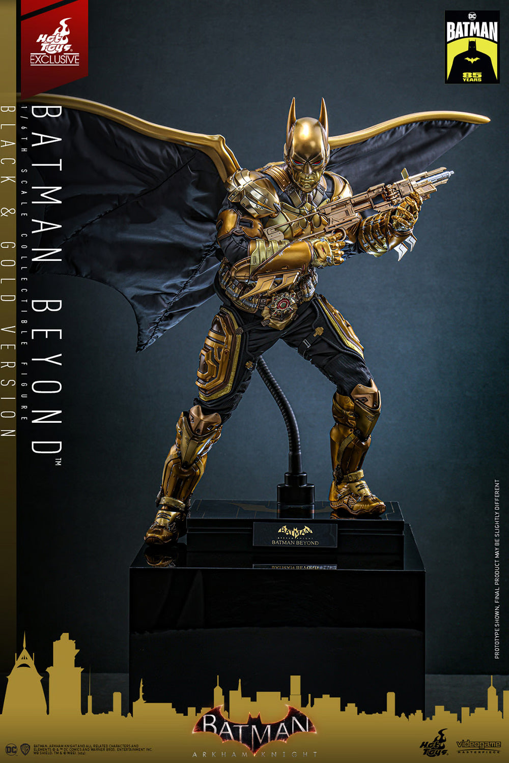 Hot Toys Batman: Arkham Knight - Batman Beyond (Black & Gold Version) 1:6 Scale Collectible Figure VGM64