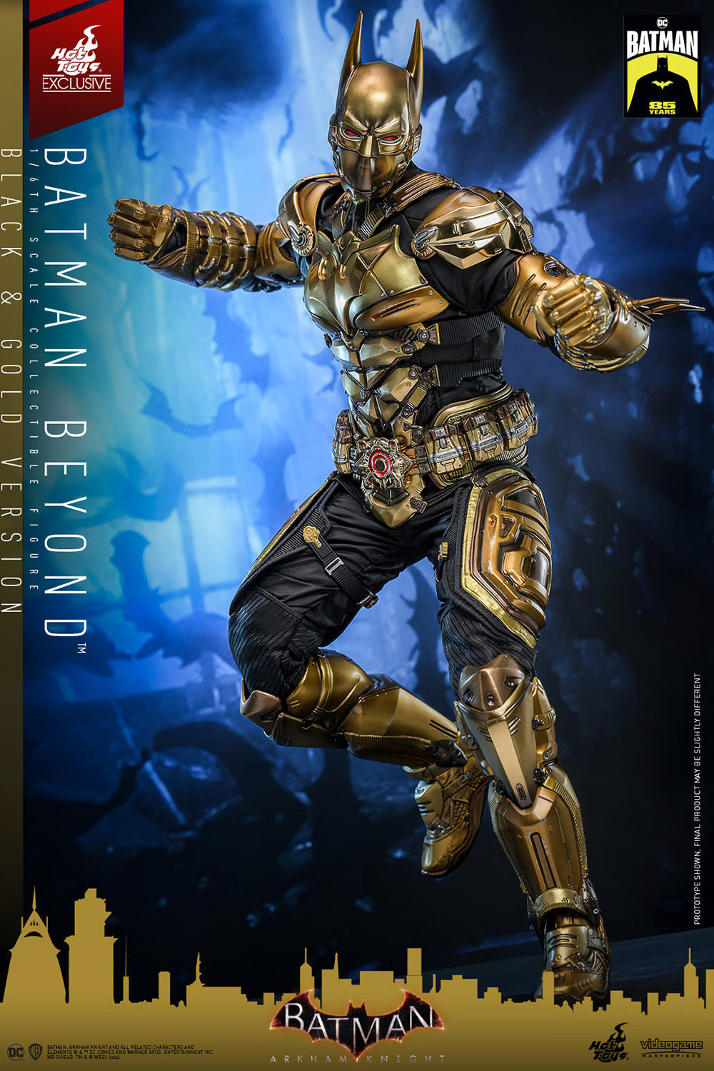 Hot Toys Batman: Arkham Knight - Batman Beyond (Black & Gold Version) 1:6 Scale Collectible Figure VGM64