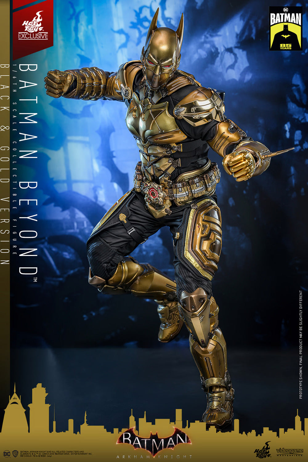 Hot Toys Batman: Arkham Knight - Batman Beyond (Black & Gold Version) 1:6 Scale Collectible Figure VGM64