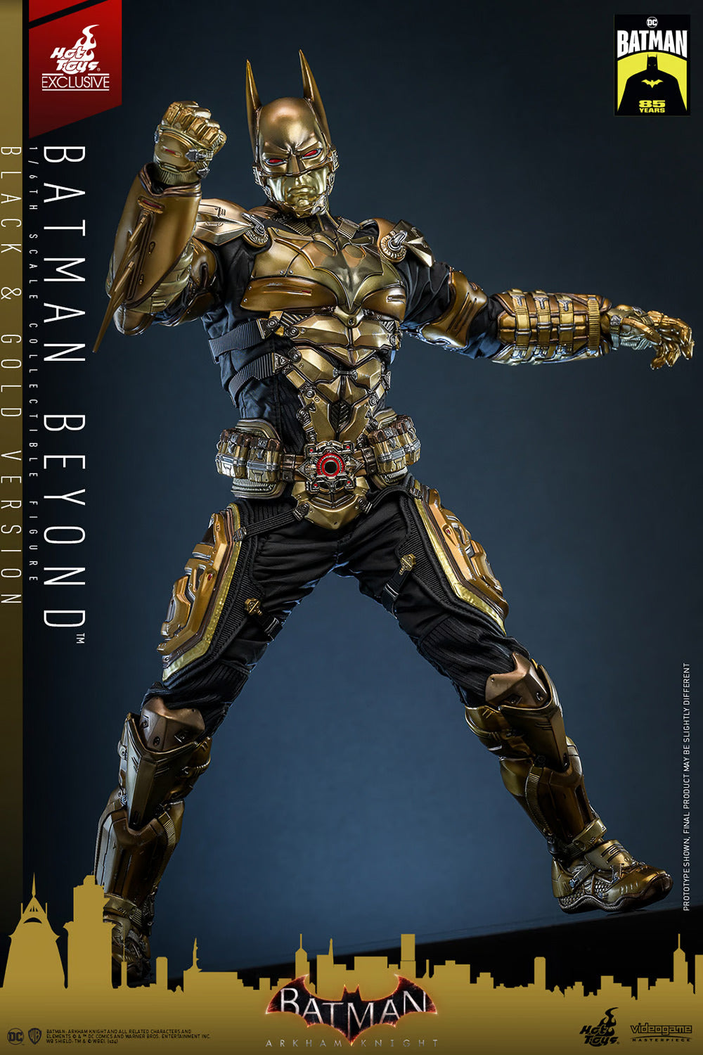 Hot Toys Batman: Arkham Knight - Batman Beyond (Black & Gold Version) 1:6 Scale Collectible Figure VGM64