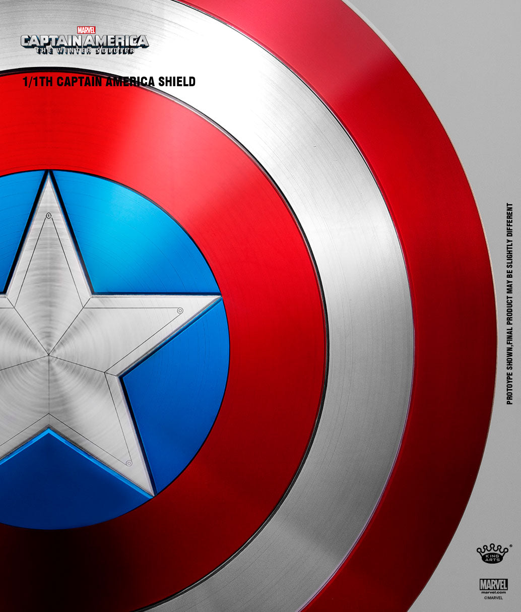 King Arts Captain America 2 - The Winter Soldier: Shield Replica - Classic Red Pedestal Style